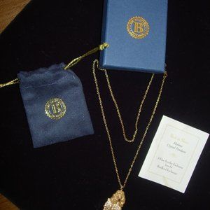 Maltese  Crystal Pendant with Maltese Keychain, new